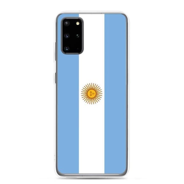 Telefontillbehör – Argentinas flagga – Kompatibel med Samsung Galaxy S20 Ultra – Mjuk fodral – Slitstark och stötsäker – Pixelforma