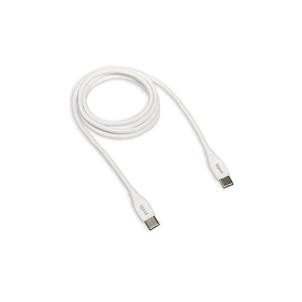 Snabbladdningskabel USB C - iggual - 100 cm - Vit - Snabbladdning 3A - Datatransfer