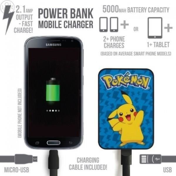 Pokemon Pikachu Power Bank - 5000 Mah