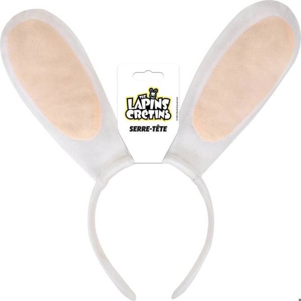 Serre-huvud Rabbids - LITEN CLOWN - Vit/Beige - Officiell Licens - Vuxen