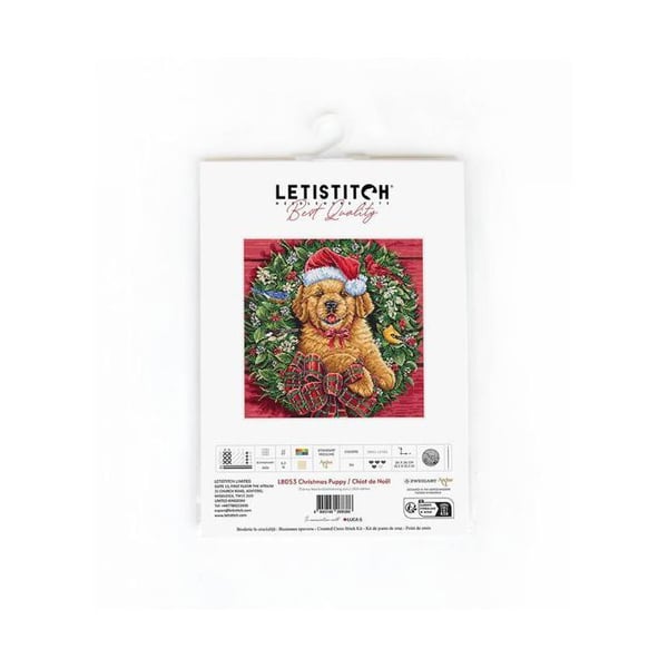 LetiStitch korsstygnsset - Julvalp 26x26 cm