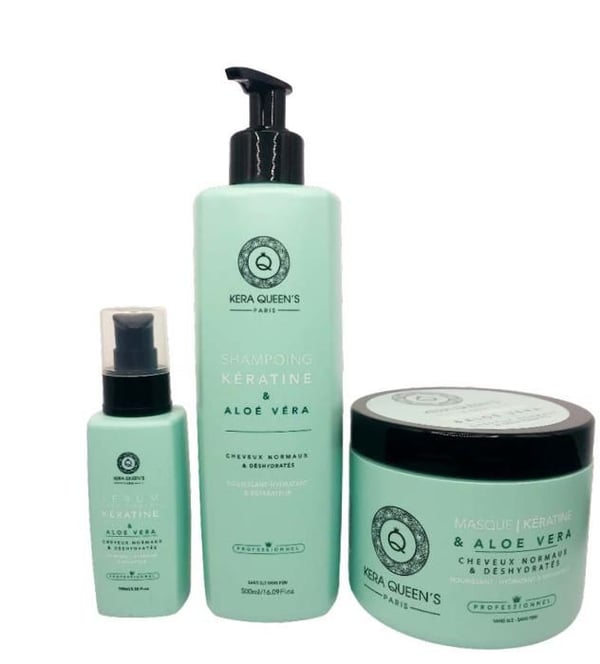 Keratin och Aloe Vera Ritual - Schampo 500ml + Mask 500ml + Serum 100ml