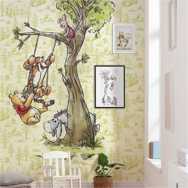 Fototapet Disney Winnie the Pooh 280 x 200 cm Non-woven Piglet Tigger