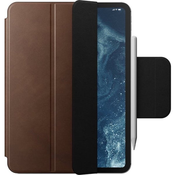 Coque Folio i Läder - NOMAD - iPad Pro 13 tum (2024/M4) - Brun - Skydd och Elegans