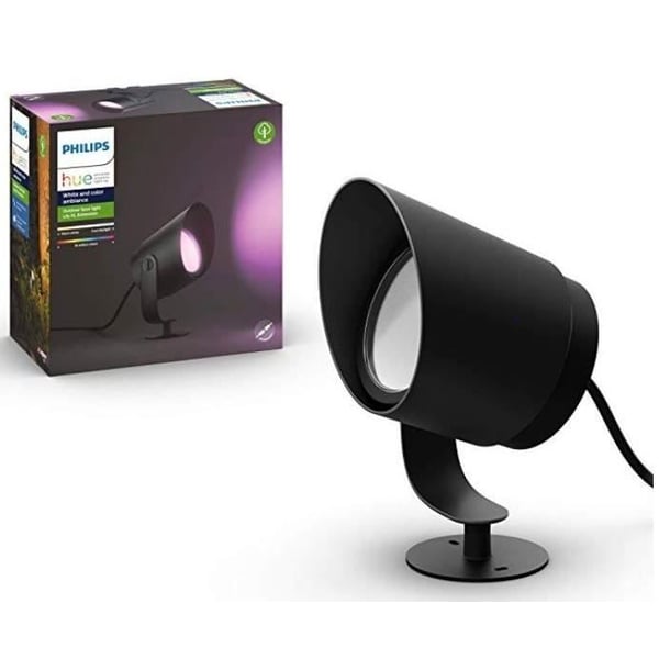 PHILIPS Hue White and Color Ambiance Lily XL utomhusspotlight - 15W - Svart