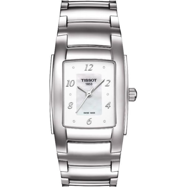 Damklocka - Tissot - T10 - Silver stålarmband - Quartz urverk - Analog display