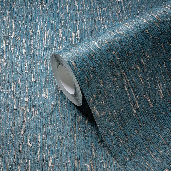 A.S. Creation Smart Surfaces 395621 Non-woven tapet med stenslook 0 0 0.53 x 10.05 m Blå