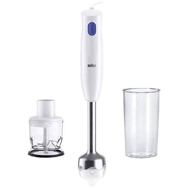 Braun HB101AI-MQ10.201MWH Stavmixer 450 W BPA-fri, med vitt hacktillbehör