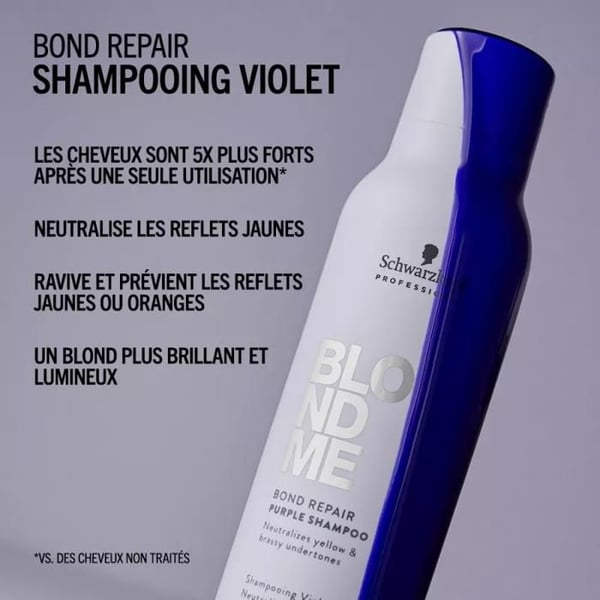 Shampoing violet BLONDME BOND REPAIR 1000 ml