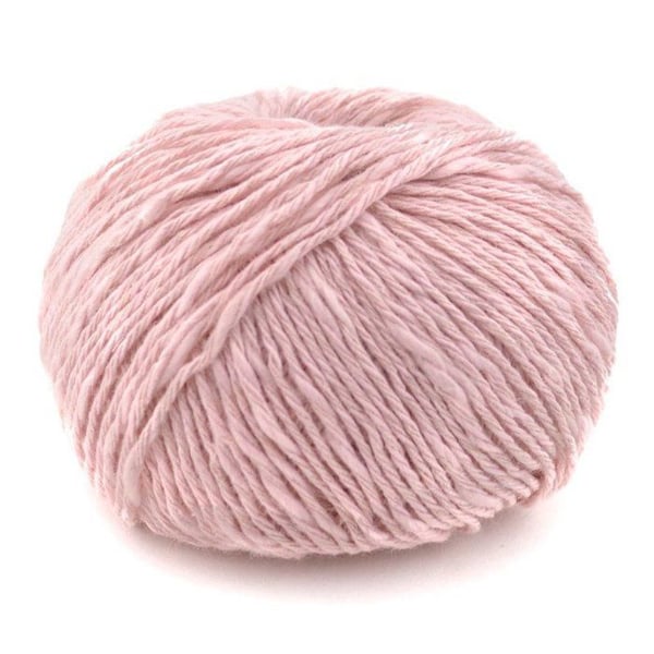 Plassard - Tricotez Vegan! Växtbaserad 30 Rosa Ljus Bomull och Lin