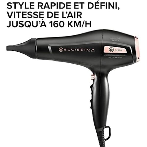 Hårtork - BELLISSIMA - My Pro P3 3400 - 2400W - Jonisk Teknik - Keramisk Galler