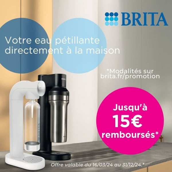 BRITA Sodamaskin - SodaTRIO Vit - 1 Flaska 1L och 1 CO2 Cylinder ingår