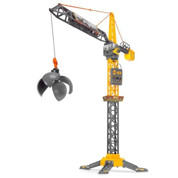 Fjärrstyrd kran - DICKIE TOYS - Mighty Crane - 110 cm - Fjärrkontroll - Rivningsboll