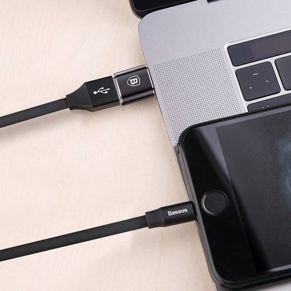 USB-adapter - BASEUS - CATOTG-01 - Typ-C till USB - Aluminium - OTG 2,4 A