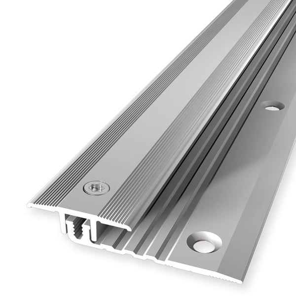 PROVISTON Kompensationsprofil Vinylprofil l 25 mm Kompensation av H 4 - 9,5 mm L 900 mm Aluminiumprofil Silver