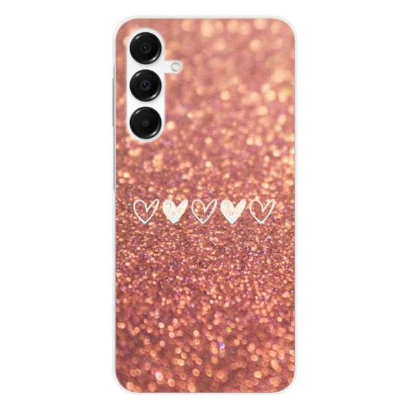 Siliconfodral - Kompatibel med Samsung Galaxy A36 5G - design med hjärtglitter