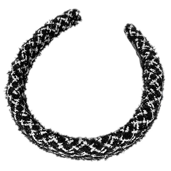 Hårband - AVIZAR - Stor - Vintage Nät - Chic Svart och Vit - Bekväm och Elegant