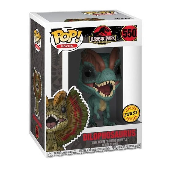 Figurer - Jurassic Park - Dilophosaurus - Slumodell - Officiell Licens - Pop!
