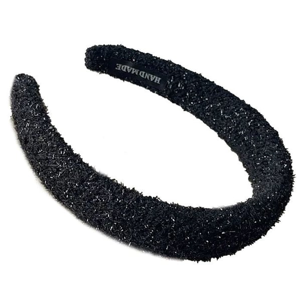 Hårband - AVIZAR - Vintage Glam - Ull - Svart - Bekväm och elegant
