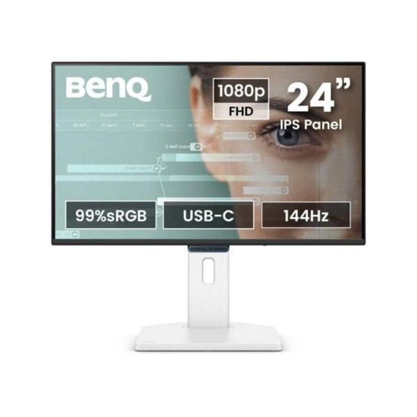 Monitor BenQ GW2490TC 23 8" FullHD 144Hz IPS USB-C 5ms Högtalare Vit