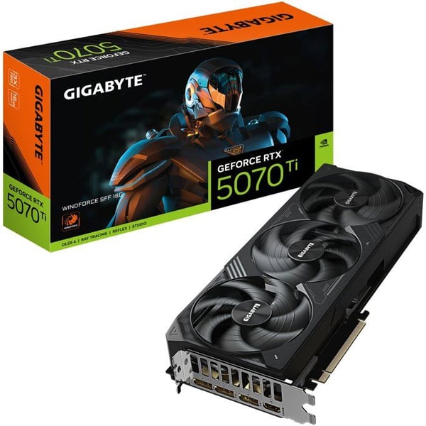 GIGABYTE - WF3 - Grafikkort - NVIDIA RTX 5070Ti OC - 16 GB