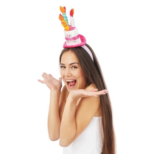 Hårband - LILLA CLOWN - 24266 - födelsedagstårta - flerfärgad - festlig