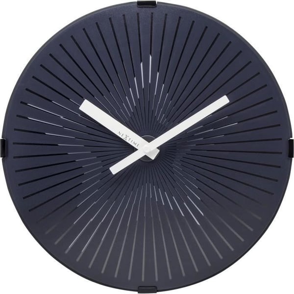 Väggklocka - NeXtime - Motion Star - Ø 30 cm - Plast - Vit