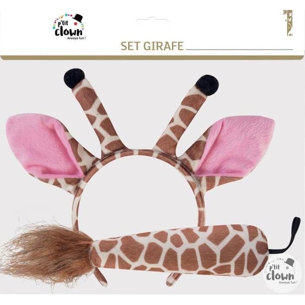 Utklädningsaccessoarer - LILLA CLOWN - Giraff - Flerfärgad - Vuxen - Unisex