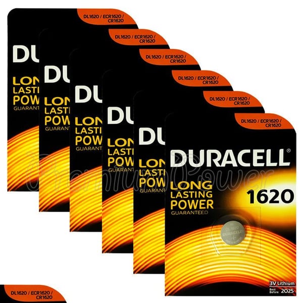 Batteri - DURACELL - 1620 - Litium 3V - 22x3 mm - Säkerhetsförpackning, 10 års lagring