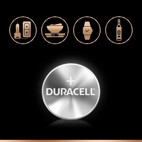 Batteri - DURACELL - 1620 - Litium 3V - 22x3 mm - Säkerhetsförpackning, 10 års lagring