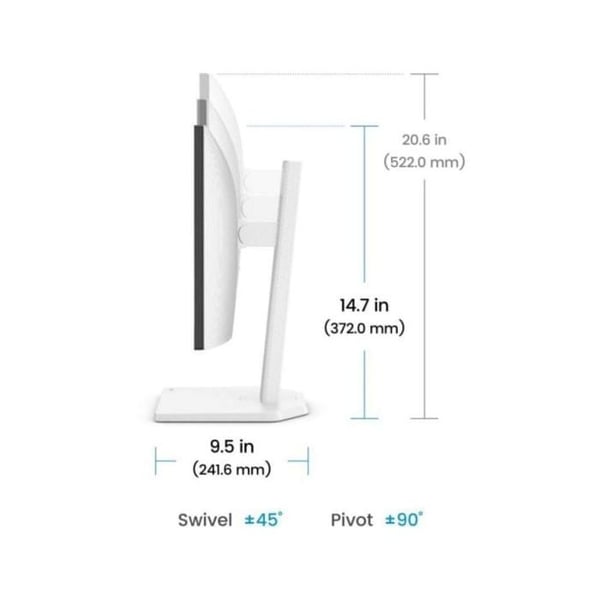 Monitor BenQ GW2490TC 23 8" FullHD 144Hz IPS USB-C 5ms Högtalare Vit