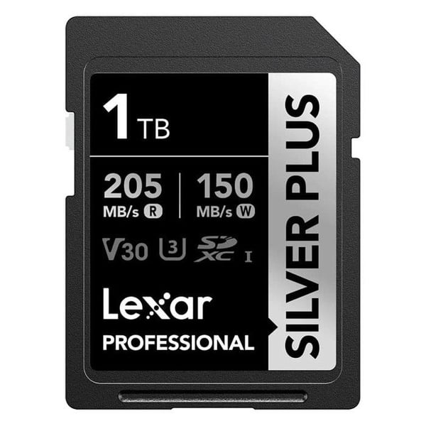 LEXAR SD-kortti Silver Plus UHS-1 1To V30 R205/W150 LEXAR SD-kortti Silver Plus UHS-1 1To V30 R205/W150