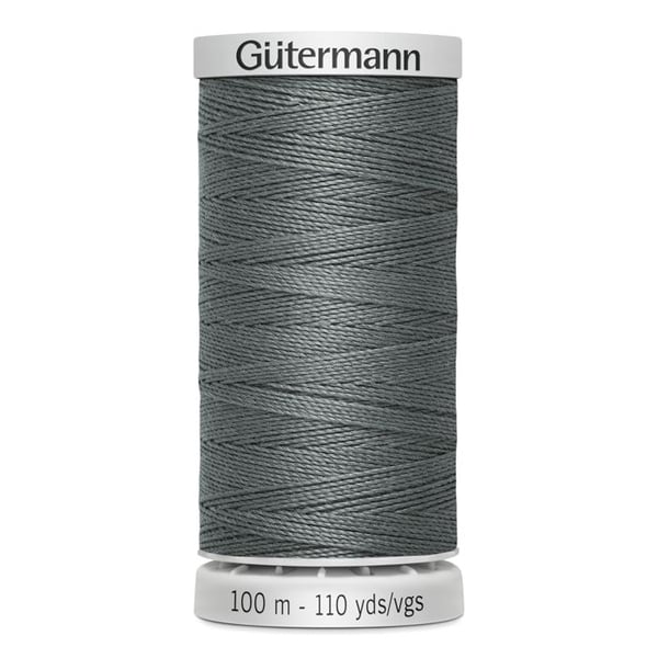 Fil extra stark 100% polyester Gutermann, set av 5 spolar á 100m - Att 701 - grå svala
