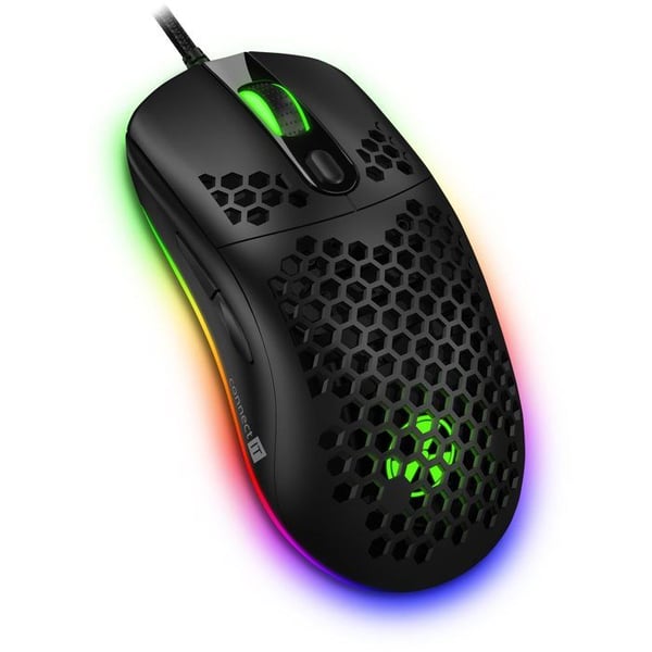 Spelmus - CONNECT - Battle Air 2 - Trådad - 12800DPI - RGB-bakgrundsbelysning