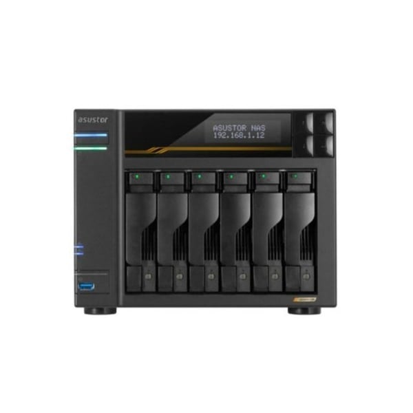 NAS Asustor LOCKERSTOR 6 Gen3 AS6806T AMD Ryzen V3C14 16GB DDR5 6 fack M.2/SATA