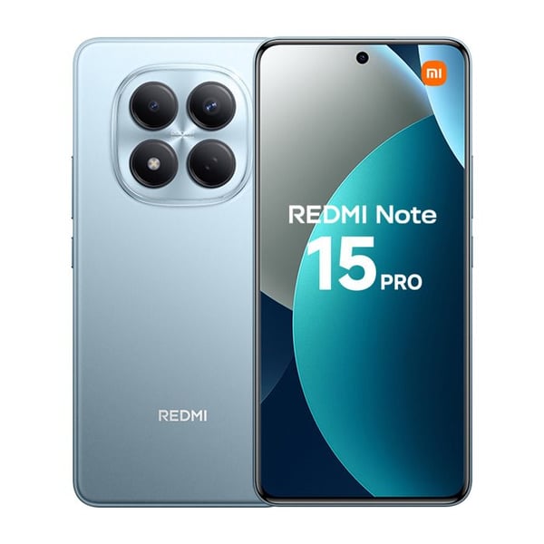 Älypuhelin - XIAOMI Redmi Note 15 Pro 4G - 8Gt RAM - 256Gt - AMOLED-näyttö 6,77 tuumaa, Laturia ei sisälly, EU-versio, Sininen