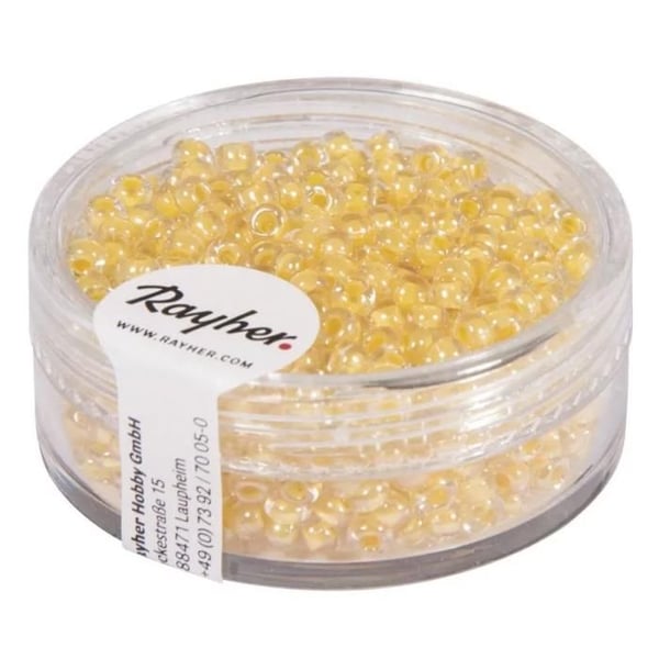Rocailles Arktis, lyster, 2,6 mm förpackning 17 g, vanilj