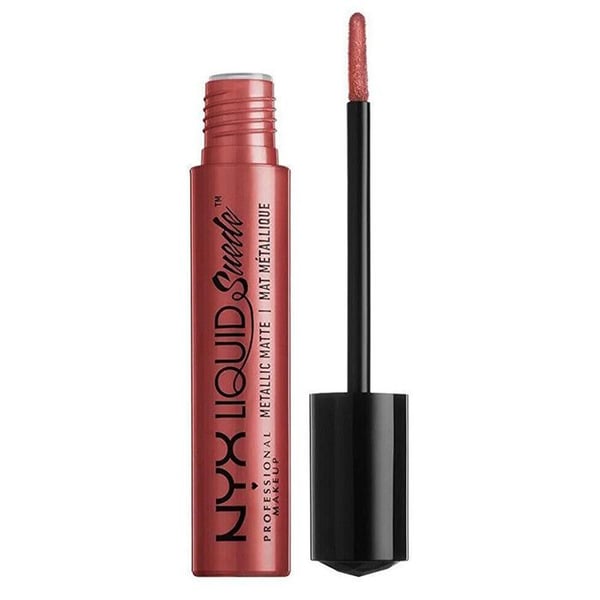 Läppstift - NYX - Liquid Suede Matt Metallisk - Bella - Matt metallisk - Hög pigmentering