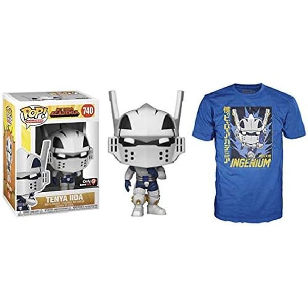 T-shirt och Figurin - FUNKO - My Hero Academia - Tenya Iida - Storlek M - GameStop-exklusivitet