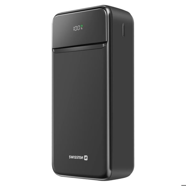 Externbatteri - SWISSTEN - Power Line II - 30000mAh - USB-C - 2 USB-portar - Snabb laddning 22.5W