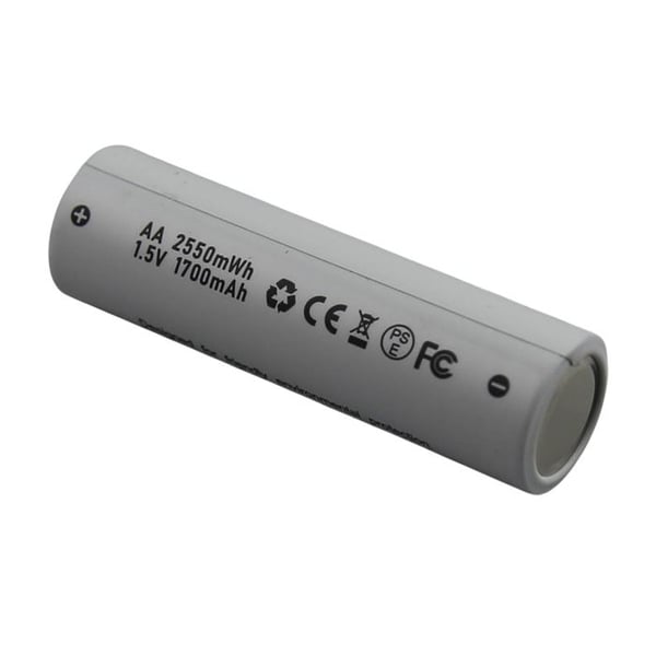 Batteri 1.5V 1700mAh Kompatibel 14500 AA med USB-C Port Uppladdningsbar