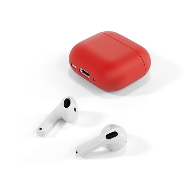 Siliconeetui Epico för AirPods 4 - röd