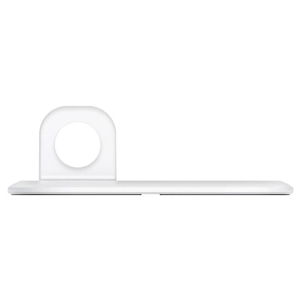 Lade Station - SPIGEN - MagFit Duo - MagSafe 15W - Apple Watch - Hvid