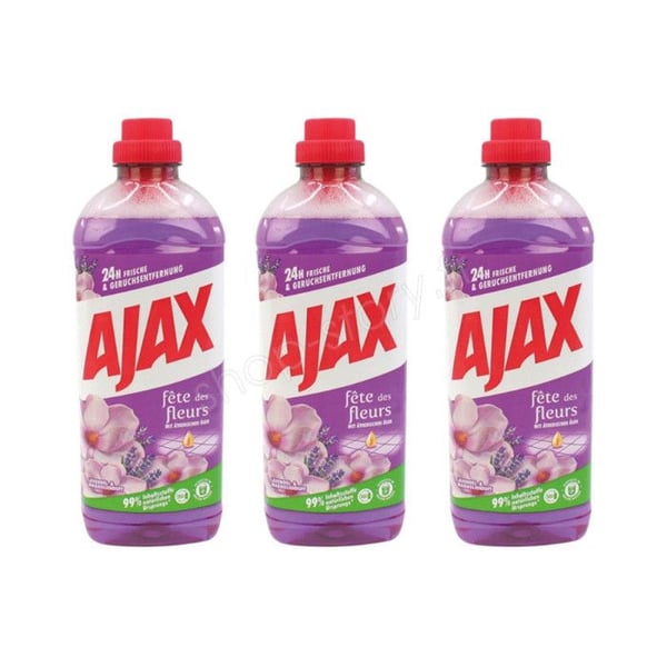 SHOP-STORY - AJAXVLT: Paket med 3 AJAX Multi-Purpose Multi-Surface Cleaners 3L - Lavendel och Magnolia