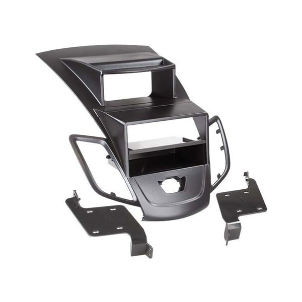 2-DIN frontadapter med förvaringsfack för Ford Fiesta (display) svart