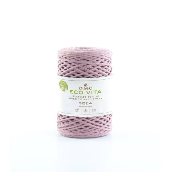DMC - Återvunnen bomullstråd Eco Vita 4mm 250g Col. 04 rosa
