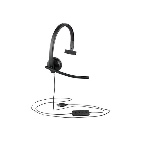Microhörlurar - trådad - USB-C - Logitech - Logitech H570e - Microhörlurar - över örat - trådad - USB-C - Certifierad för Microsoft