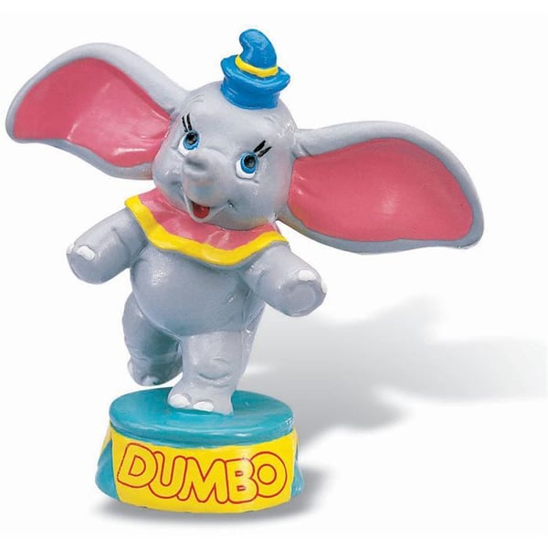 Dumbo-figur - BULLYLAND - 7 cm - Grå och rosa - För vuxna och barn från 3 år