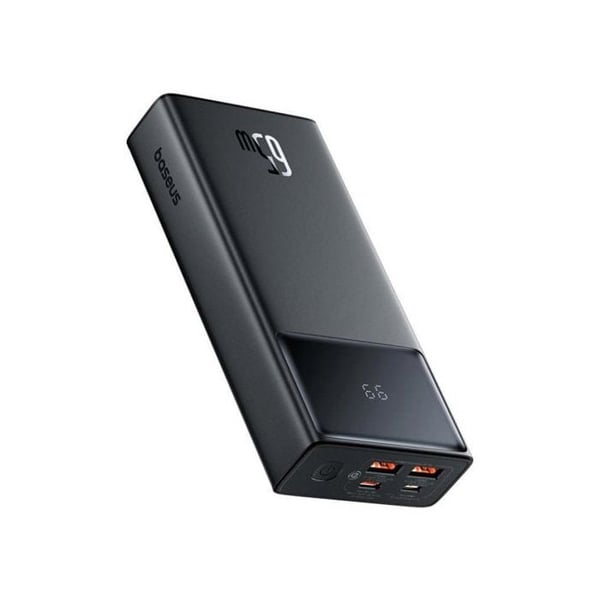 Powerbank Baseus 20000mAh 65W Svart Display Snabb USB-C Multenhet