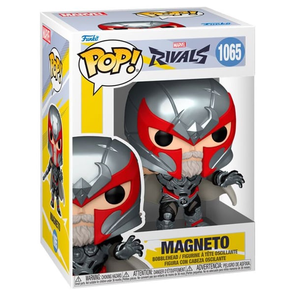 Figur - FUNKO - Funko POP Marvel Rivals Magneto - Multikolor - Hållbara material - Levereras monterad